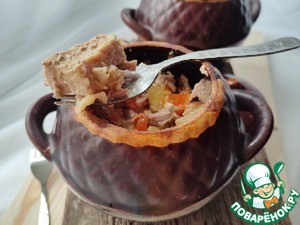 "Горшочки" с сырным ассорти