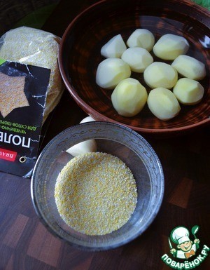 Говядина с овощами и чечевично-злаковой полентой