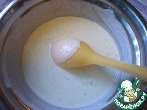 Гратан из форели и лука-порея со сливками