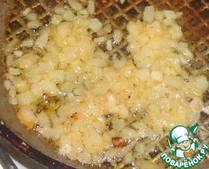 Гратен из фарша и рисовых хлопьев