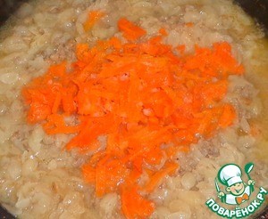 Гратен из фарша и рисовых хлопьев