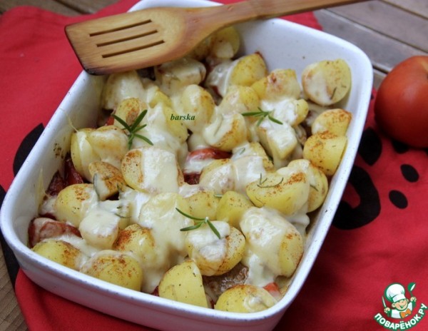 Гратен из филе свинины и овощей Гратен из филе свинины и овощей