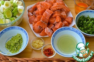 Гратен из форели в кокосовом молоке Гратен из форели в кокосовом молоке