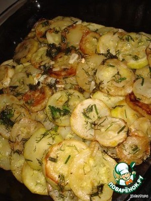 Гратен из кабачков