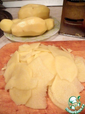 Гратен из картофеля с грибами Гратен из картофеля с грибами