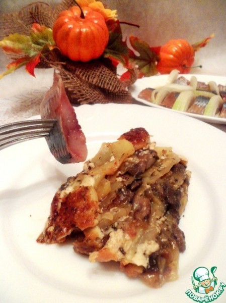 Гратен из картофеля с грибами Гратен из картофеля с грибами