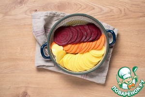 Гратен из корнеплодов в сырном соусе Гратен из корнеплодов в сырном соусе