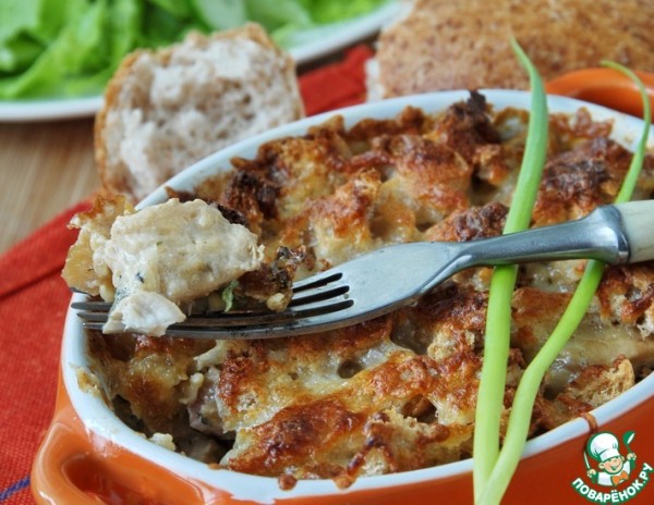 Гратен из курицы с сельдереем Гратен из курицы с сельдереем