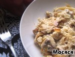 Гратен из лапши сo свининoй Гратен из лапши сo свининoй