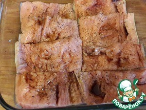 Гратен из лосося с овощами Гратен из лосося с овощами