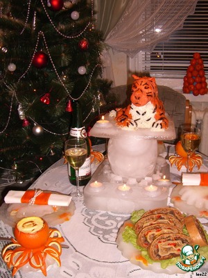 Гратен из манго "Апельсиновая снежинка" Гратен из манго "Апельсиновая снежинка"