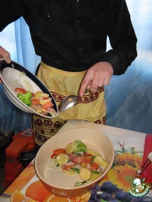 Гратен из мяса и овощей "Французский поцелуй" Гратен из мяса и овощей "Французский поцелуй"