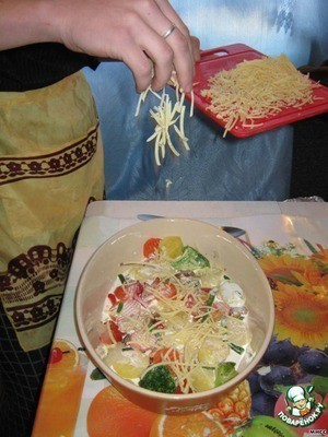 Гратен из мяса и овощей "Французский поцелуй" Гратен из мяса и овощей "Французский поцелуй"