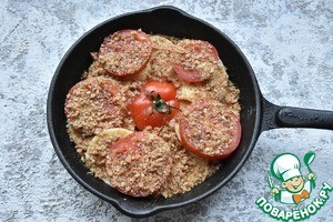 Гратен из моцареллы с хрустящим топпингом Гратен из моцареллы с хрустящим топпингом