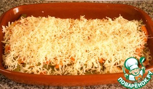 Гратен из стручковой фасоли