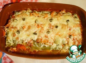 Гратен из стручковой фасоли