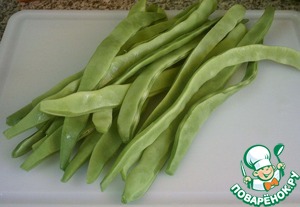 Гратен из стручковой фасоли