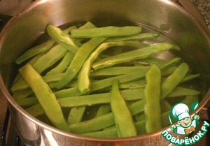 Гратен из стручковой фасоли