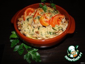 Гратен из томатов с мясом Гратен из томатов с мясом
