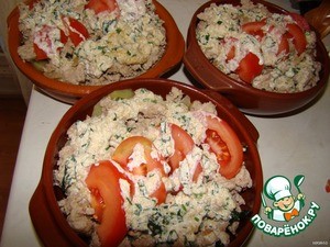 Гратен из томатов с мясом Гратен из томатов с мясом