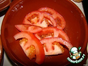 Гратен из томатов с мясом Гратен из томатов с мясом