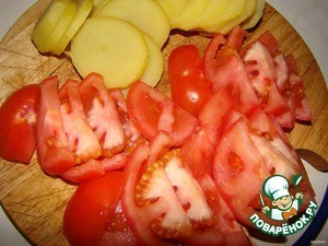 Гратен из томатов с мясом Гратен из томатов с мясом