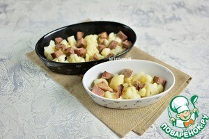 Гратен с цветной капустой, уткой и беконом Гратен с цветной капустой, уткой и беконом