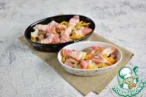 Гратен с цветной капустой, уткой и беконом Гратен с цветной капустой, уткой и беконом