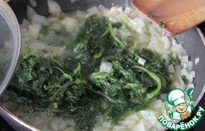 Гратин из картофеля и камбалы под соусом из горгонзолы