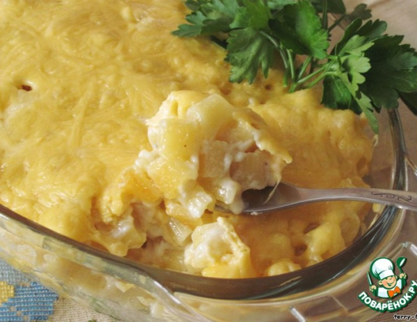 Гратин с пастой