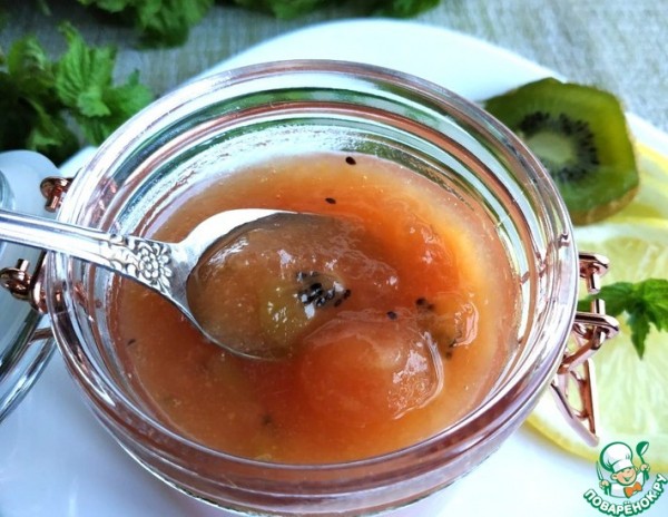 Грушевое варенье с лимоном и киви