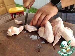 Хрустящие крылышки в остро-сладком соусе Хрустящие крылышки в остро-сладком соусе