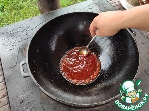 Хрустящие крылышки в остро-сладком соусе Хрустящие крылышки в остро-сладком соусе