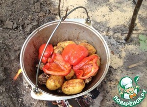 Ягнёнок в казане "По-московски" Ягнёнок в казане "По-московски"