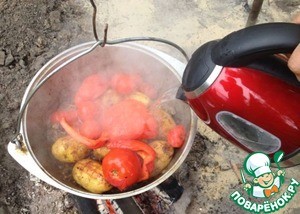 Ягнёнок в казане "По-московски" Ягнёнок в казане "По-московски"