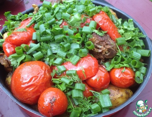 Ягнёнок в казане "По-московски" Ягнёнок в казане "По-московски"