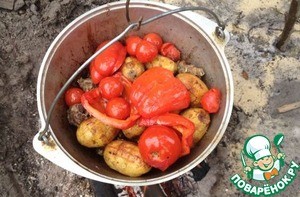 Ягнёнок в казане "По-московски" Ягнёнок в казане "По-московски"