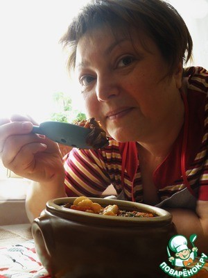 Яхния с бараниной и фасолью