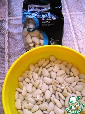 Яхния с бараниной и фасолью