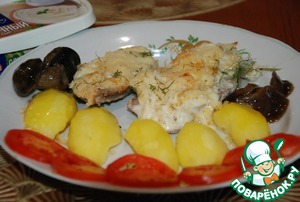 Язык в сырном соусе Язык в сырном соусе