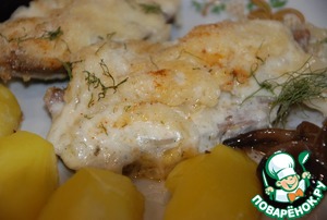 Язык в сырном соусе Язык в сырном соусе