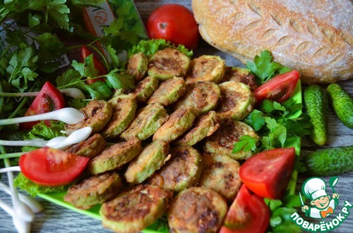 Кабачковые кольца с фаршем