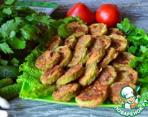 Кабачковые кольца с фаршем