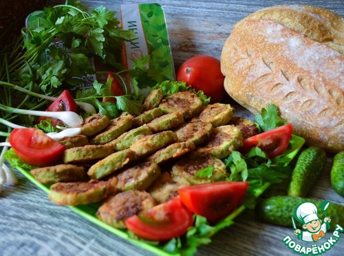 Кабачковые кольца с фаршем