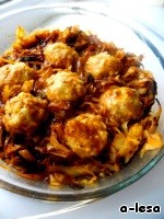 Капуста с тефтелями Капуста с тефтелями