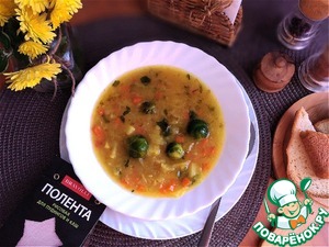 Капустный суп с рисовой полентой Капустный суп с рисовой полентой