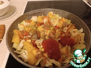 "Капустофель". Капуста с картошкой, мясом, овощами "Капустофель". Капуста с картошкой, мясом, овощами