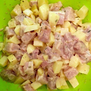 Картофель с мясом "Ленивая Саша" Картофель с мясом "Ленивая Саша"