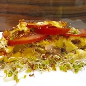 Картофель с мясом "Ленивая Саша" Картофель с мясом "Ленивая Саша"