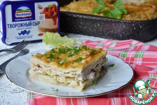 Картофельная запеканка с мясом Картофельная запеканка с мясом